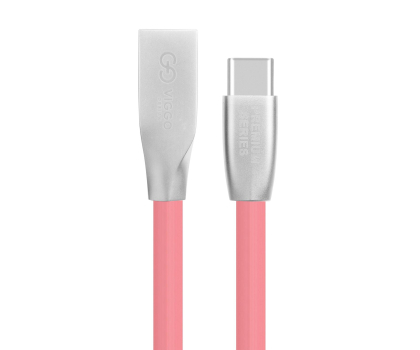 Kabel VIGGO DESIGN USB - USB-C VIGGO 1m Różowy